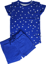 Dragonfly Dreams Bamboo Oh My Stars 2 Piece Pocket T-Shirt and Shorts Set