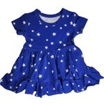 Dragonfly Dreams Bamboo Oh My Stars Short Sleeve Twirl Dress with Bodysuit