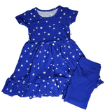 Dragonfly Dreams Bamboo Oh My Stars Twirl Dress with Pockets & Shorts Set