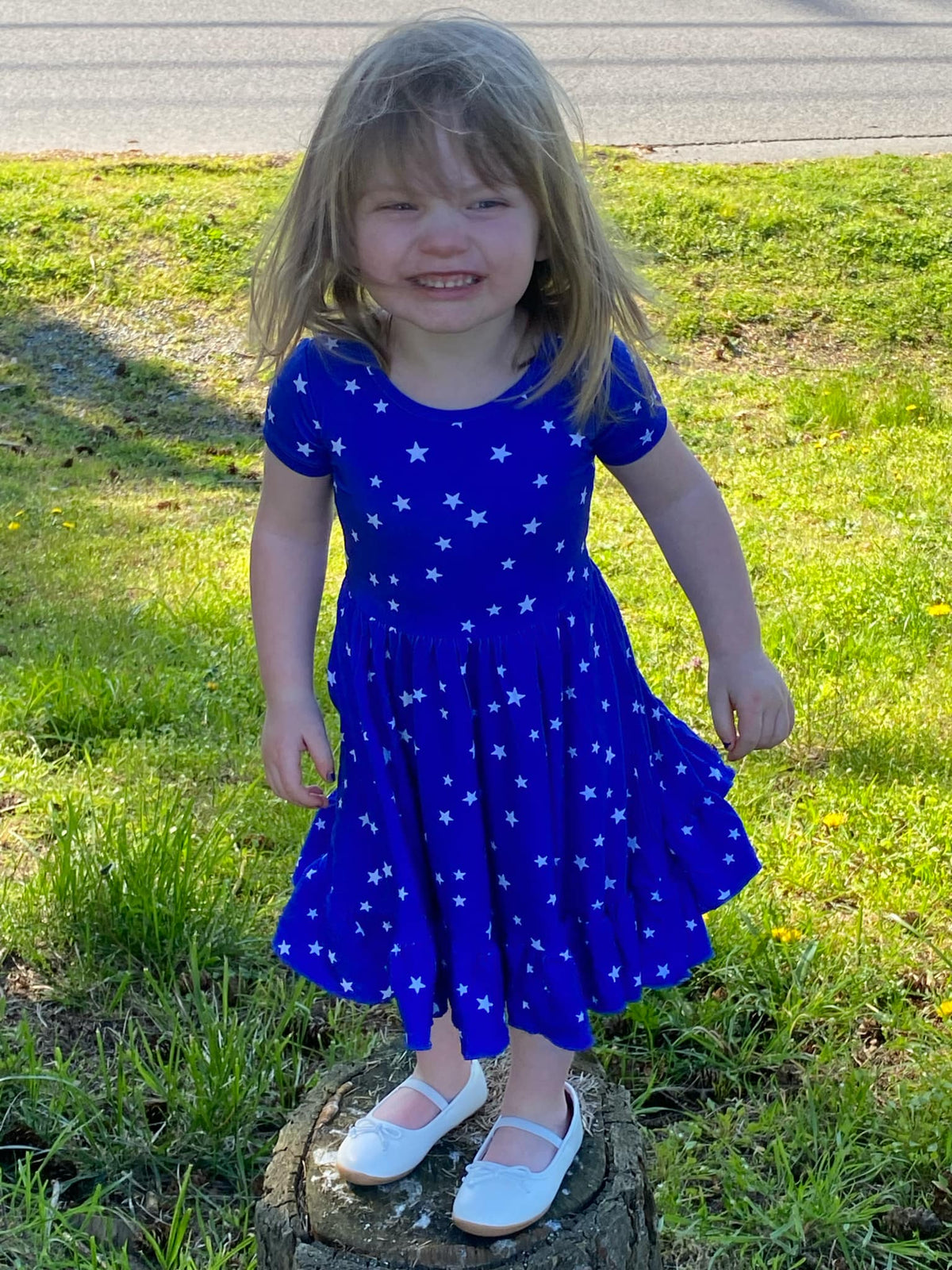 Dragonfly Dreams Bamboo Oh My Stars Twirl Dress with Pockets & Shorts Set
