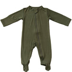 Olive Bamboo Footed Zipper - Baby & Toddler Clothing, Overall, Clothing | Everetts Place