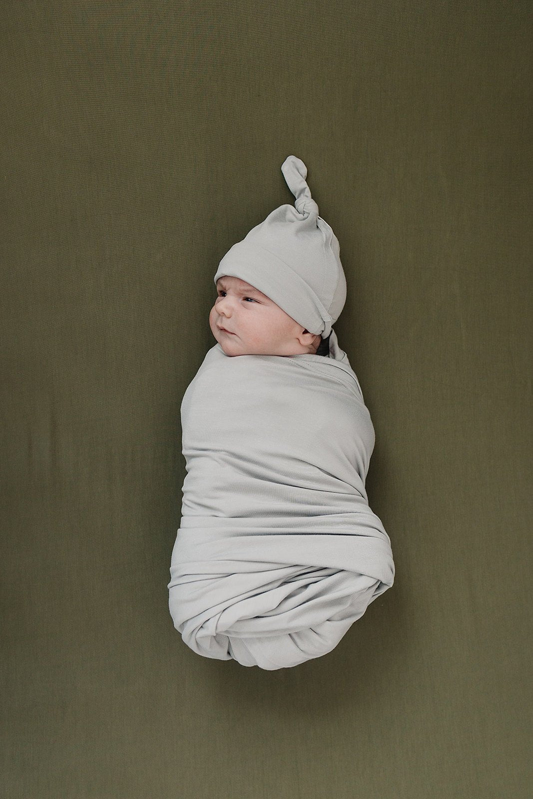 Mebie Baby Olive Bamboo Stretch Crib Sheet - 
