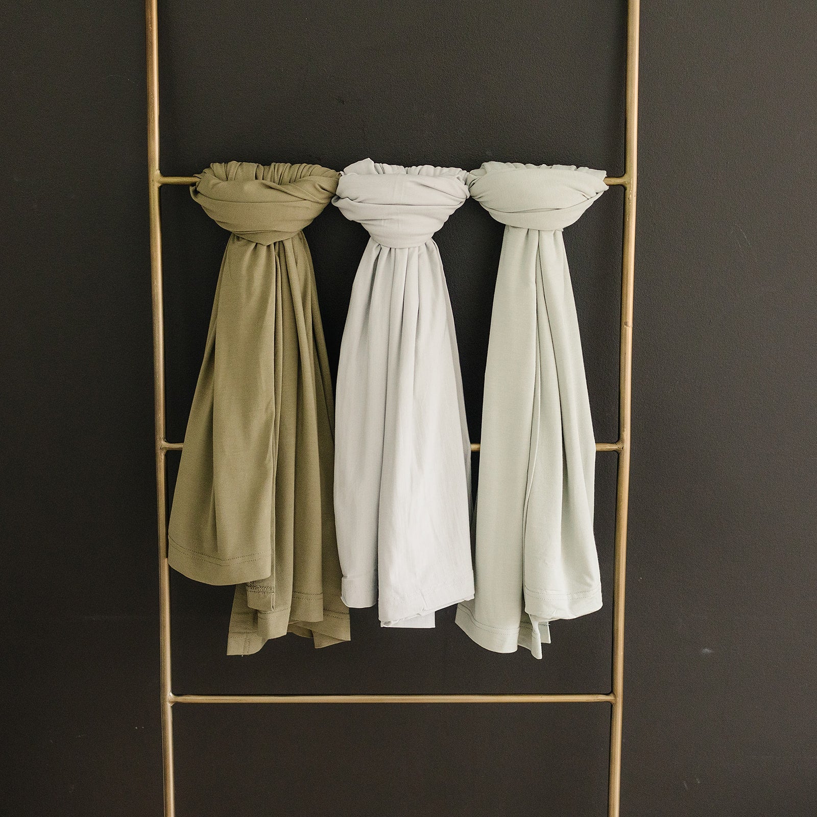 Mebie Baby Olive Bamboo Stretch Swaddle for Baby Soft Lightweight and Comfortable - 