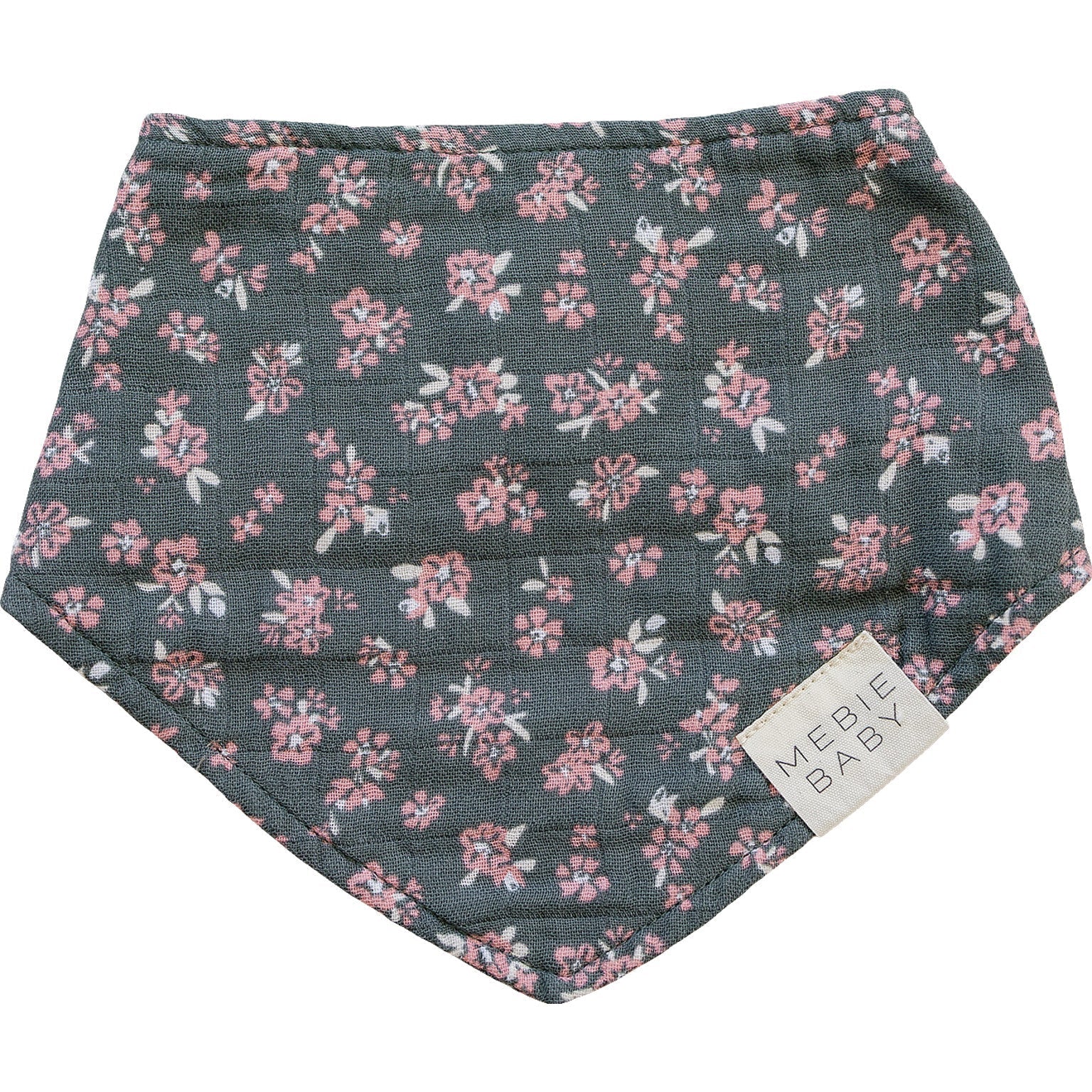 Olive Bloom Classic Muslin Bib - Pink, Linens, Pattern, Kerchief, Motif | Everetts Place