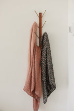 Mebie Baby Olive Bloom Muslin Swaddle Blanket - 