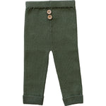 Mebie Baby Olive Knit Leggings For Kids Baby Toddler Soft Comfort - 