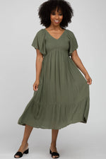 PinkBlush Olive Smocked Ruffle Dress - 