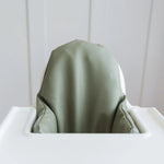 Little Joy Co. Olive Vegan Leather Cushion Cover for IKEA Antilop Highchair - 