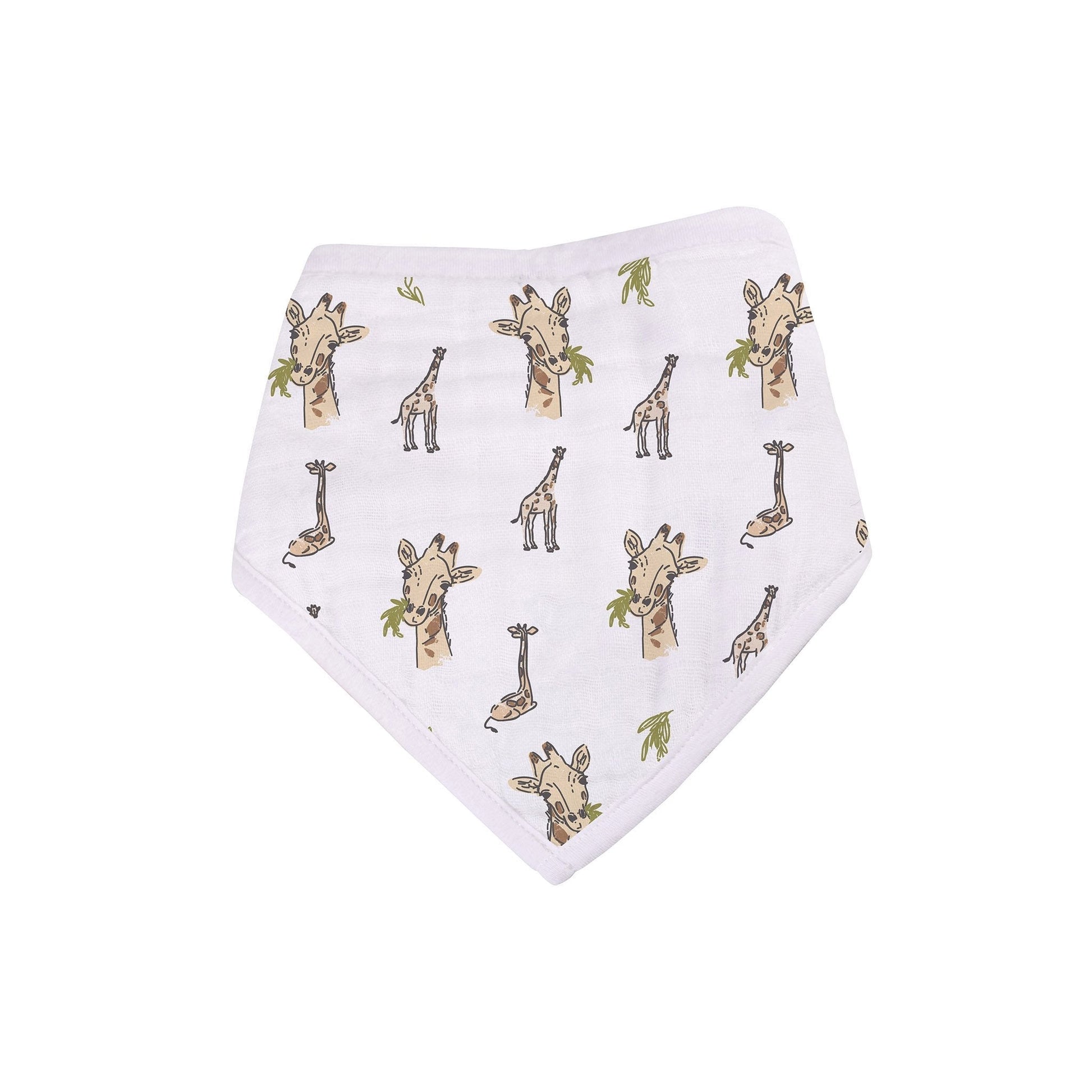 On The Savannah Bamboo Bandana Bibs 4 Pack Soft Absorbent Muslin for Feeding and Teething Newcastle Classics