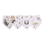 Newcastle Classics On The Savannah Bamboo Bandana Bibs 4PK -