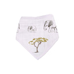 Newcastle Classics On The Savannah Bamboo Bandana Bibs with Absorbent Fabric for Babies - 