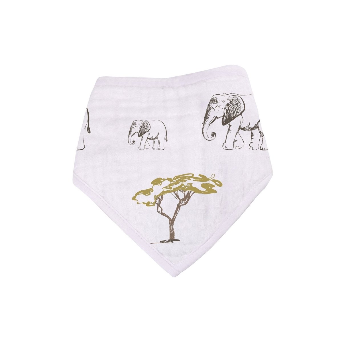Newcastle Classics On The Savannah Bamboo Bandana Bibs with Absorbent Fabric for Babies - 