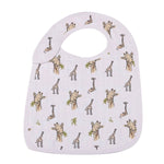 Newcastle Classics On The Savannah Bamboo Muslin Snap Bibs 3 Pack for Stylish Babies - 