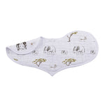 Newcastle Classics On The Savannah Heart Bib 2 Pack Soft Bamboo Muslin for Babies - Baby & Toddler > Nursing & Feeding > Feeding Essentials > Bibs Heart Bib