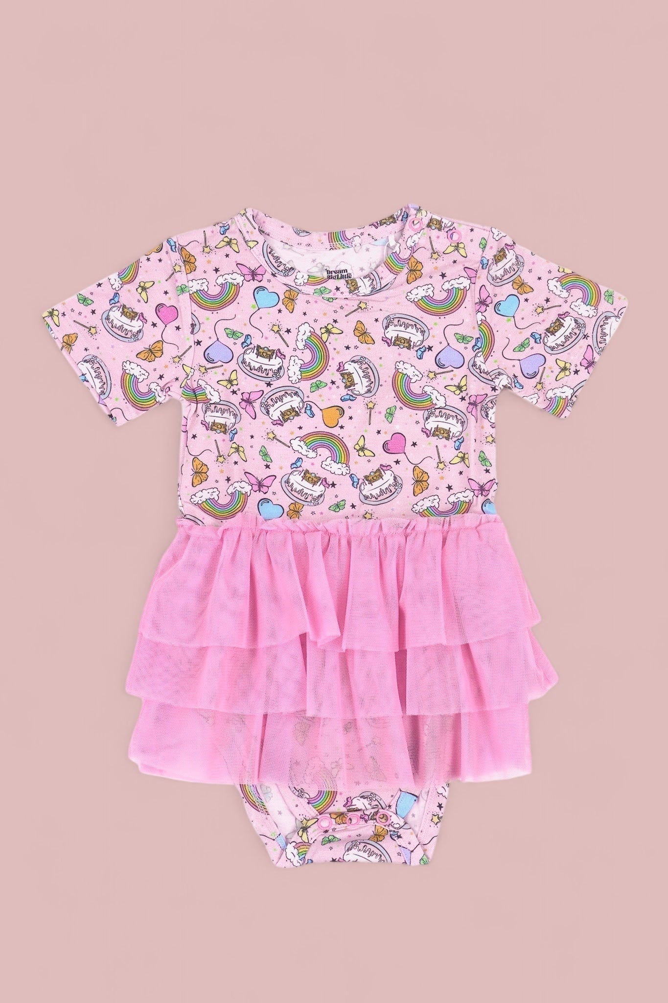 DREAM BIG LITTLE CO ONCE UPON A BIRTHDAY DREAM TUTU BODYSUIT DRESSEveretts Place