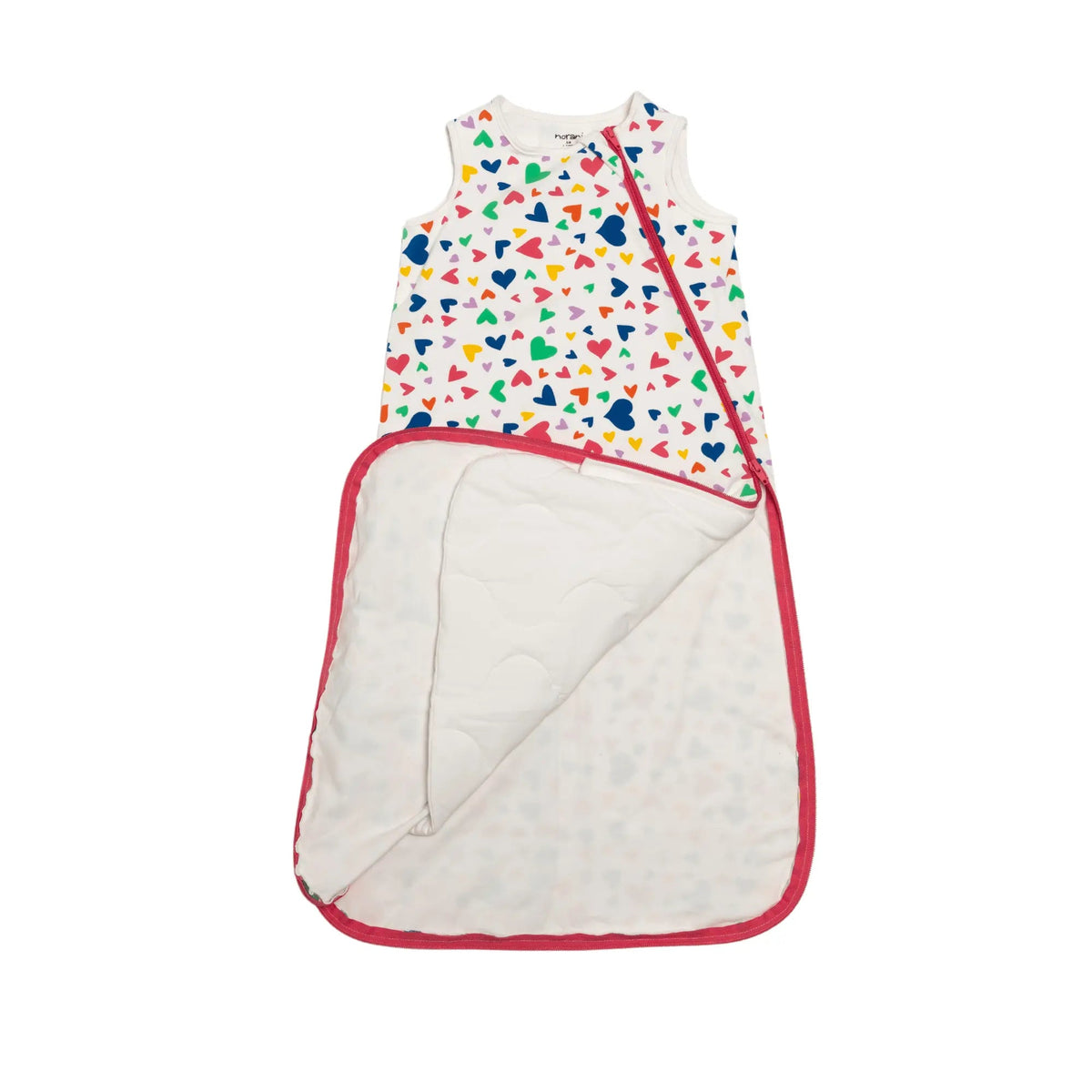 Norani Baby One & Done Sleep Sack - Colorful Hearts - 