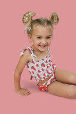 DREAM BIG LITTLE CO ONE IN A MELON DREAM SMOCKED TANKINI TWO PIECE SWIM SUITEveretts Place