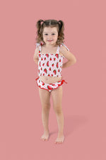 DREAM BIG LITTLE CO ONE IN A MELON DREAM SMOCKED TANKINI TWO PIECE SWIM SUITEveretts Place