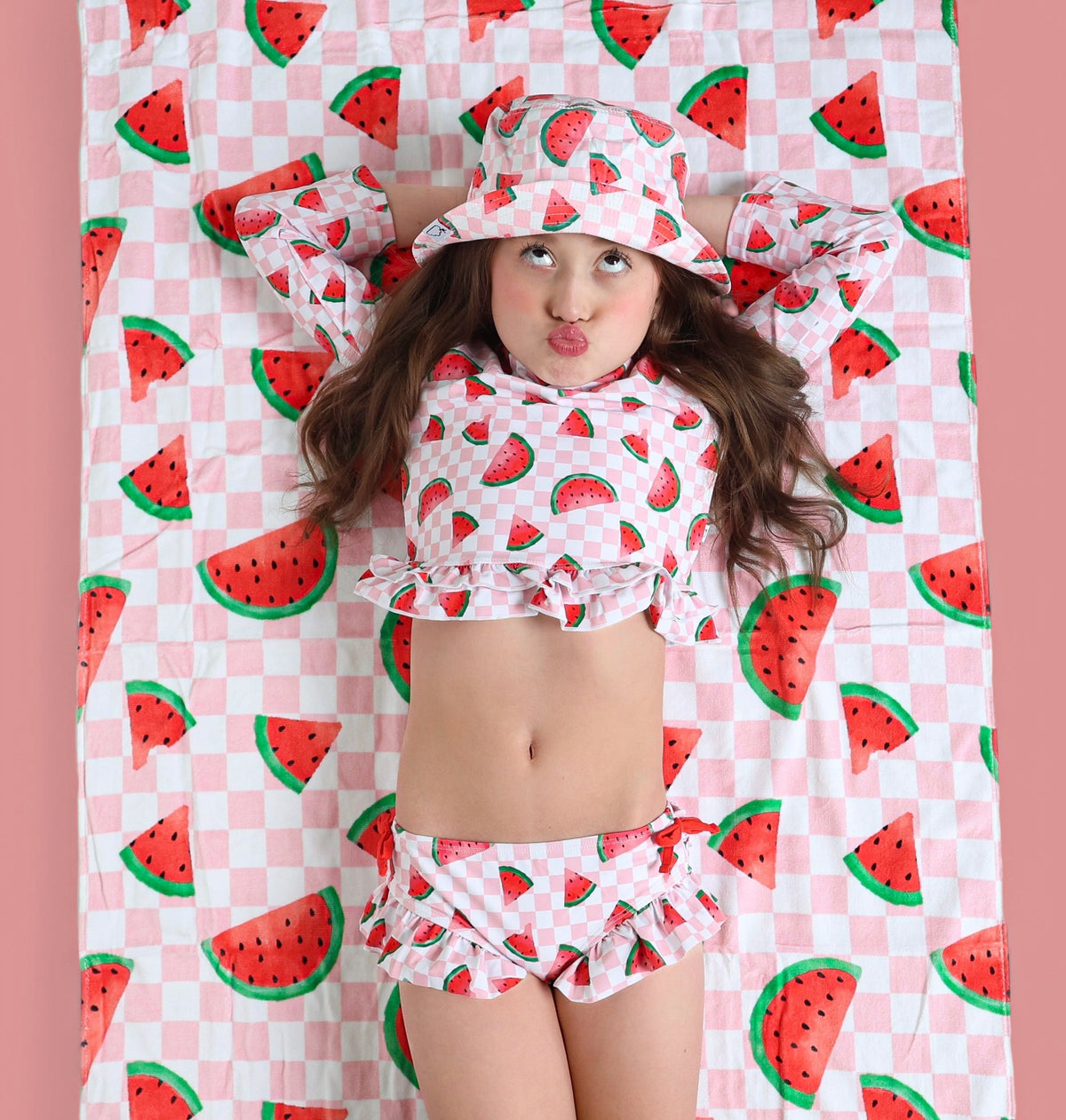DREAM BIG LITTLE CO One in a Melon Dream Towel Cotton Beach Towel 31 by 63 InchesEveretts Place