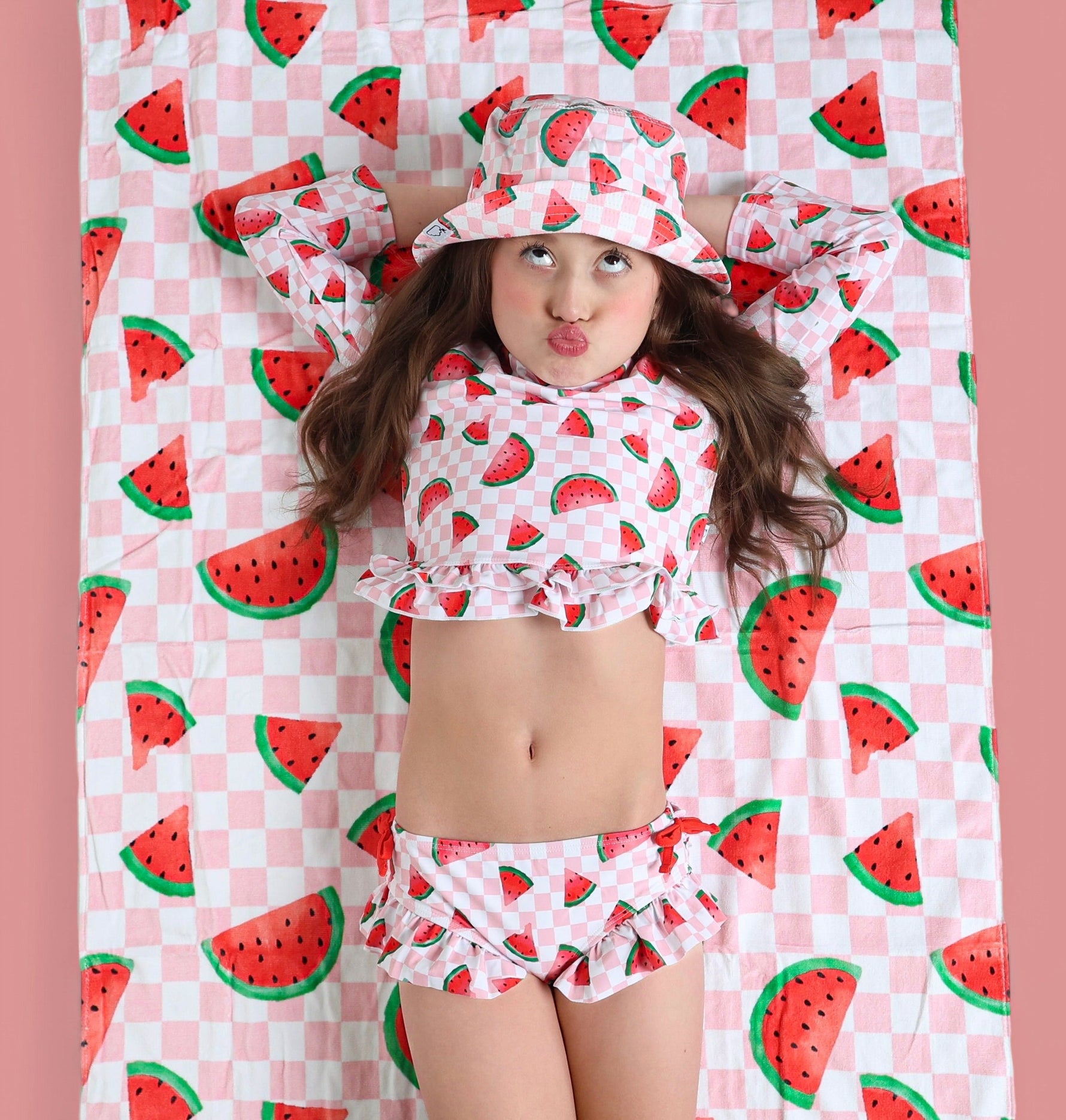 DREAM BIG LITTLE CO One in a Melon Dream Towel Cotton Beach Towel 31 by 63 InchesEveretts Place