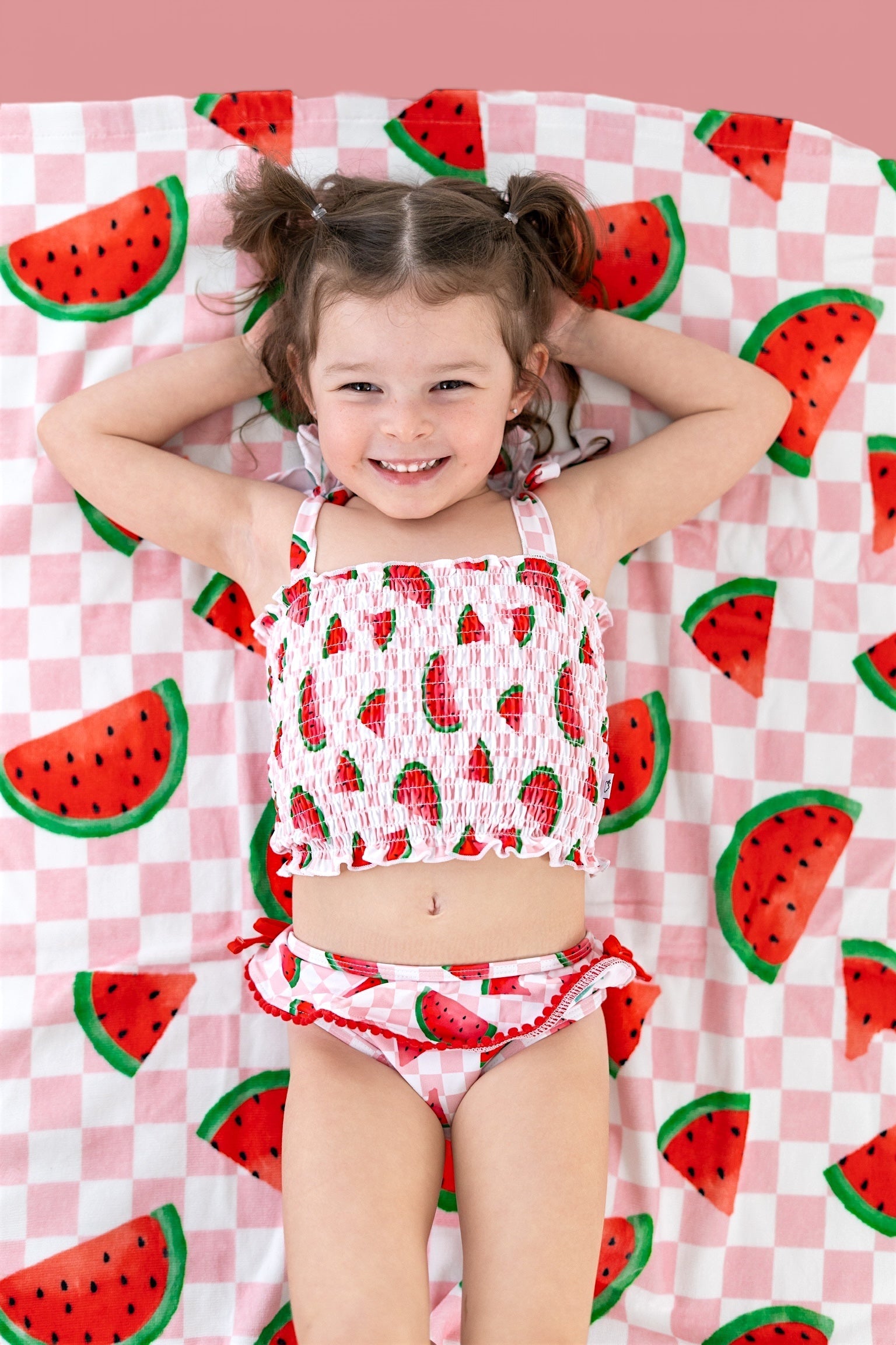 DREAM BIG LITTLE CO One in a Melon Dream Towel Cotton Beach Towel 31 by 63 InchesEveretts Place