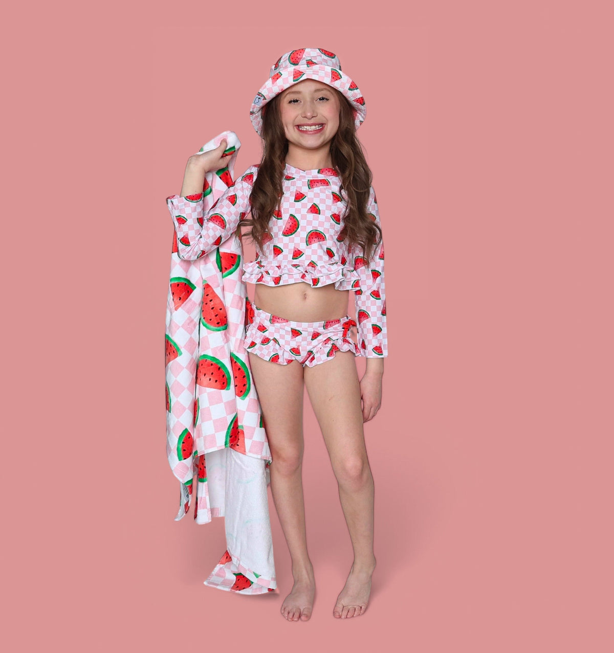DREAM BIG LITTLE CO One in a Melon Dream Towel Cotton Beach Towel 31 by 63 InchesEveretts Place