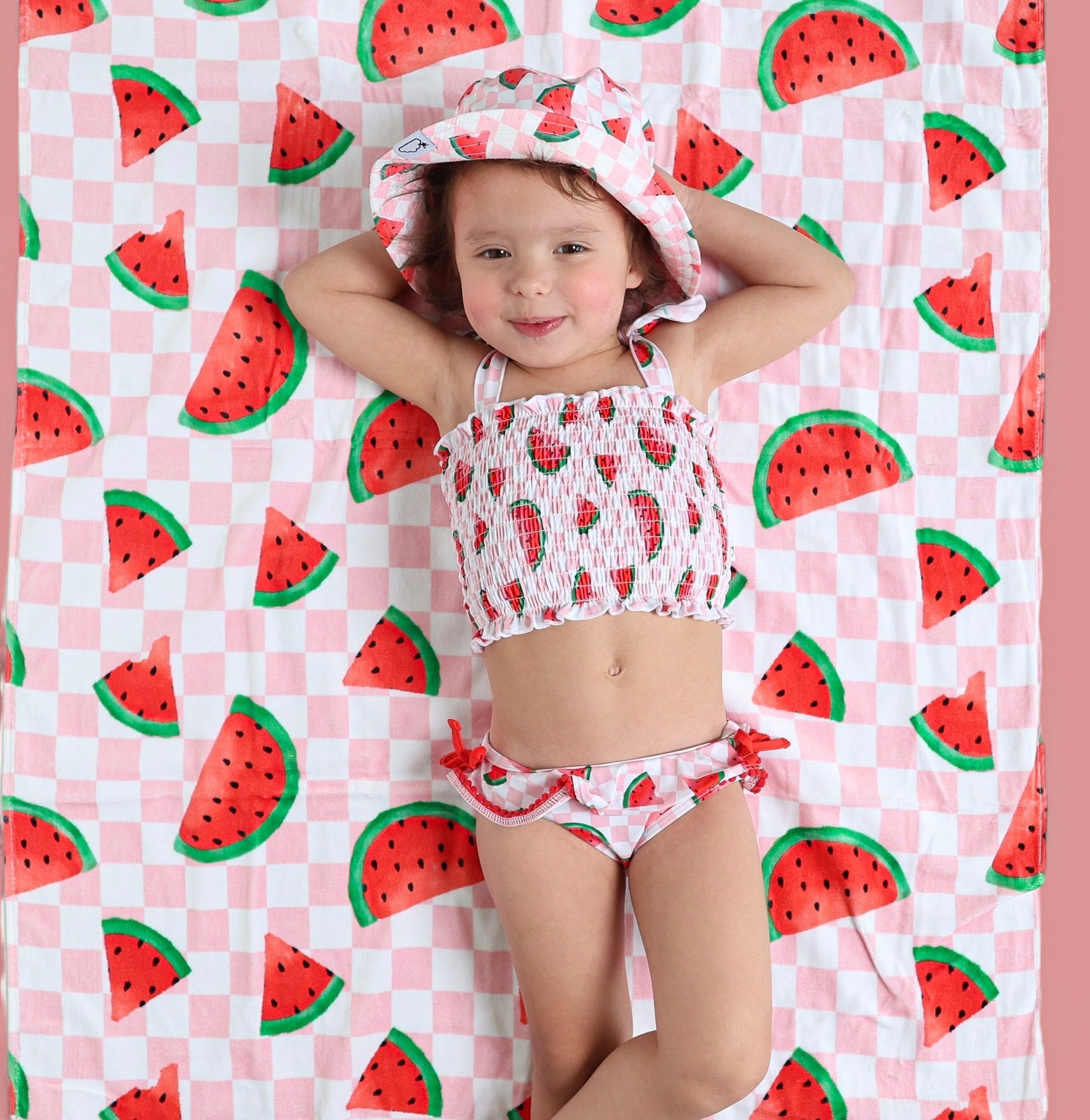 DREAM BIG LITTLE CO One in a Melon Dream Towel Cotton Beach Towel 31 by 63 InchesEveretts Place