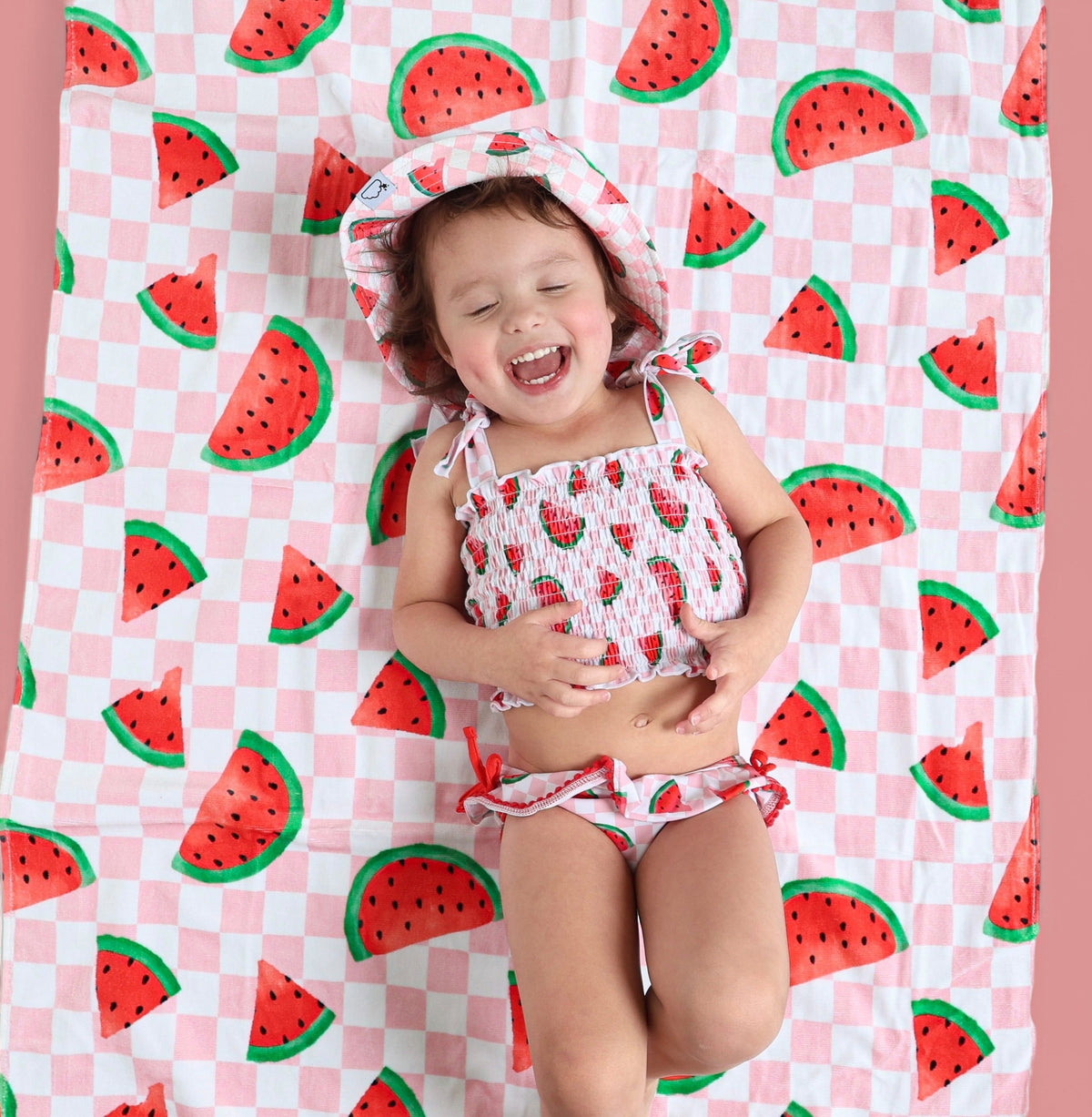 DREAM BIG LITTLE CO One in a Melon Dream Towel Cotton Beach Towel 31 by 63 InchesEveretts Place