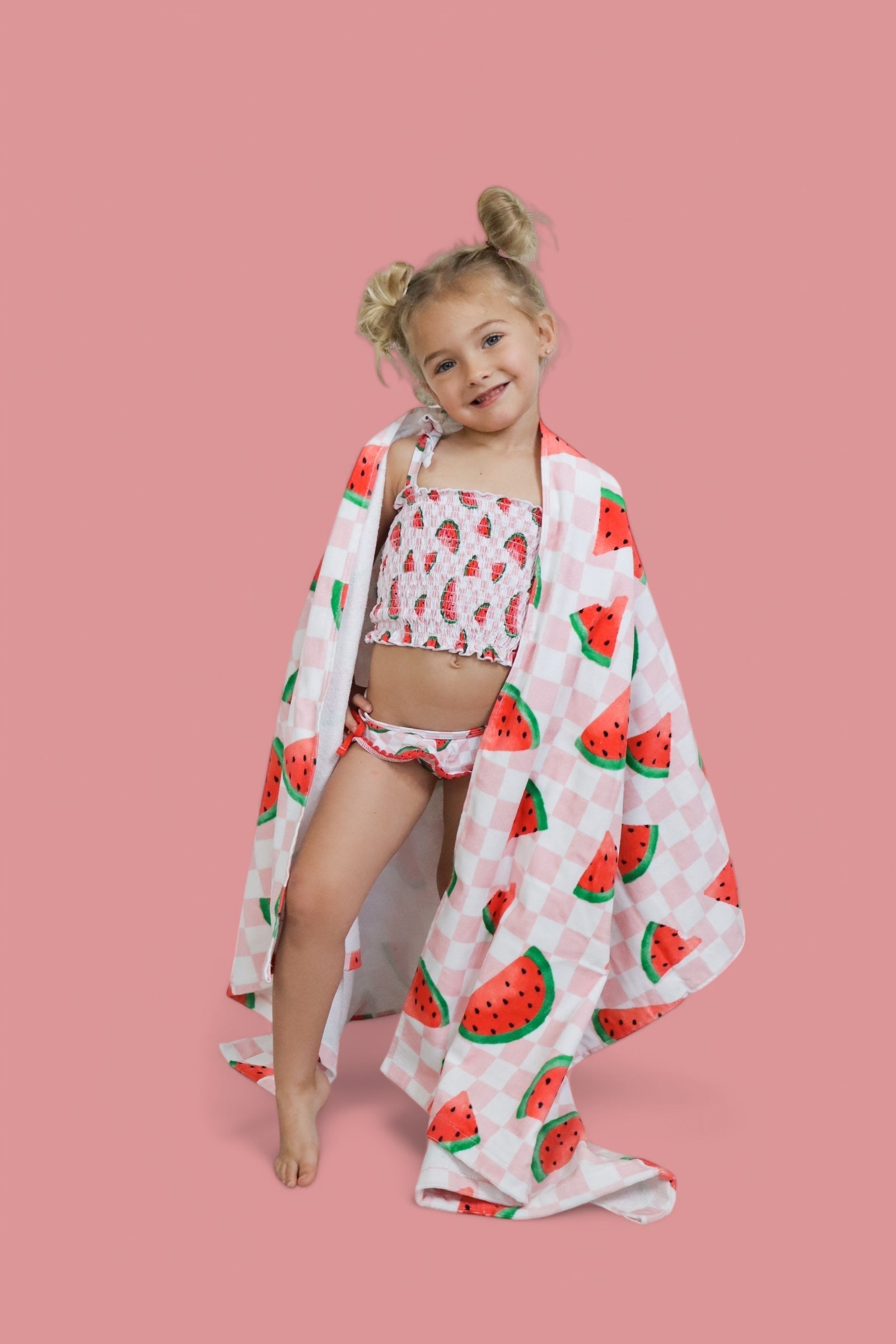 DREAM BIG LITTLE CO One in a Melon Dream Towel Cotton Beach Towel 31 by 63 InchesEveretts Place