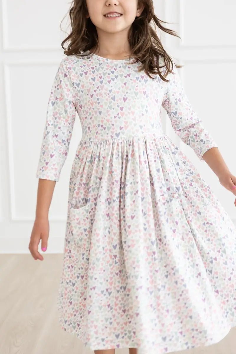 Mila & Rose ® One in a Million 3/4 Sleeve Pocket Twirl Dress - 