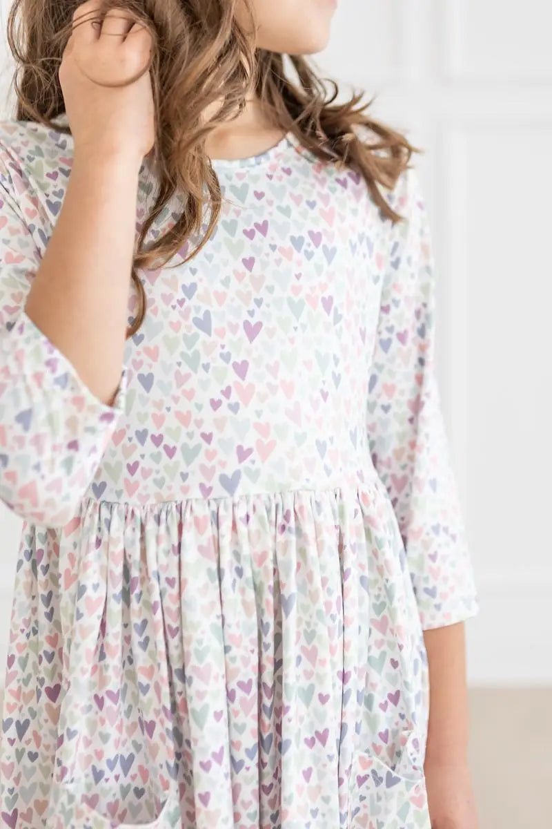 Mila & Rose ® One in a Million 3/4 Sleeve Pocket Twirl Dress - 