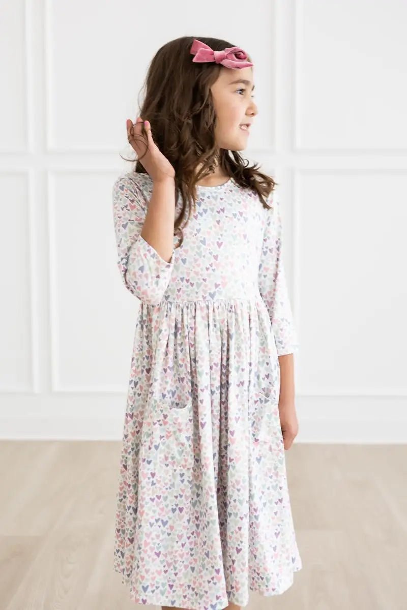 Mila & Rose ® One in a Million 3/4 Sleeve Pocket Twirl Dress - 