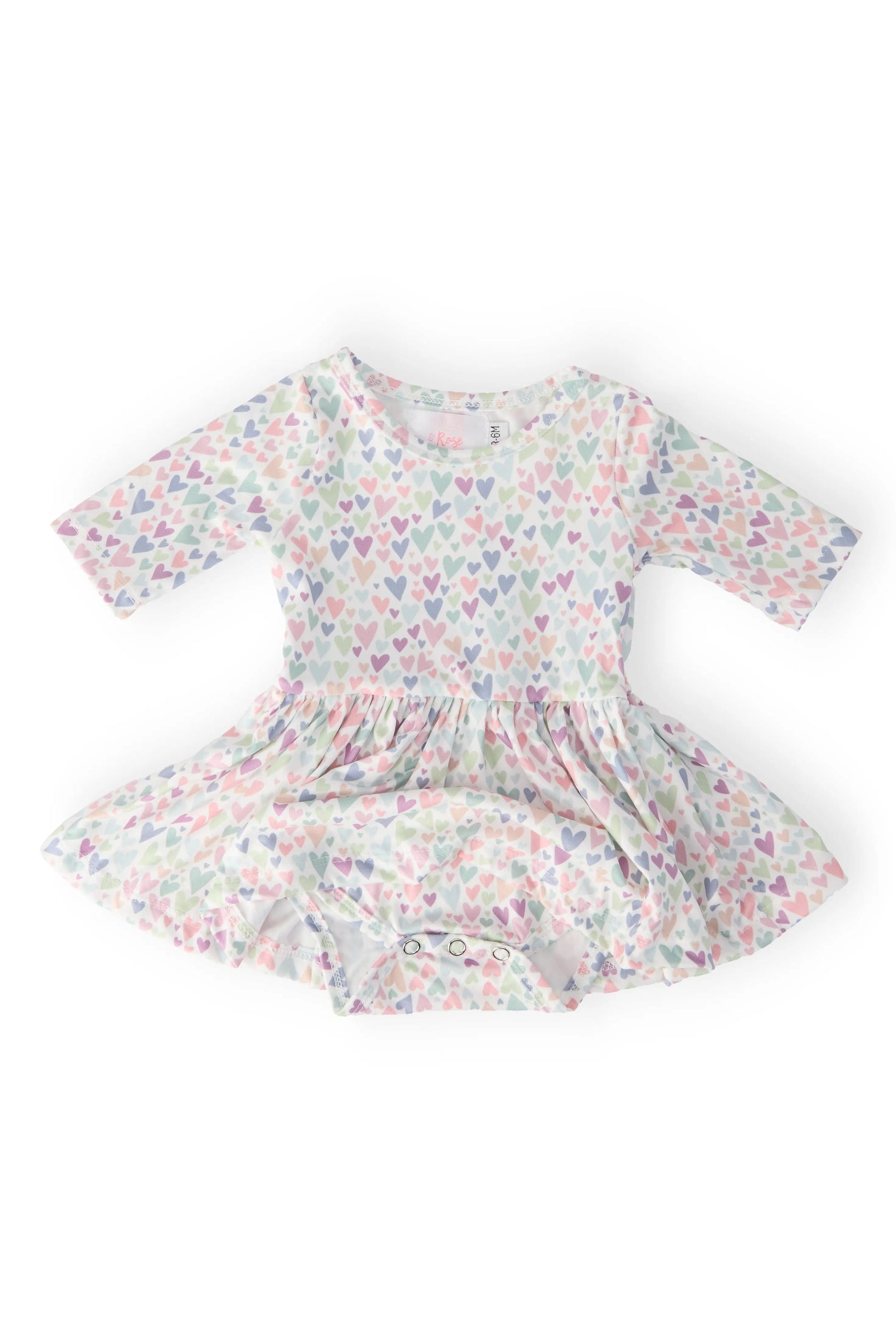 Mila & Rose ® One in a Million Three Quarters Sleeve Twirl Bodysuit for Babies - 
