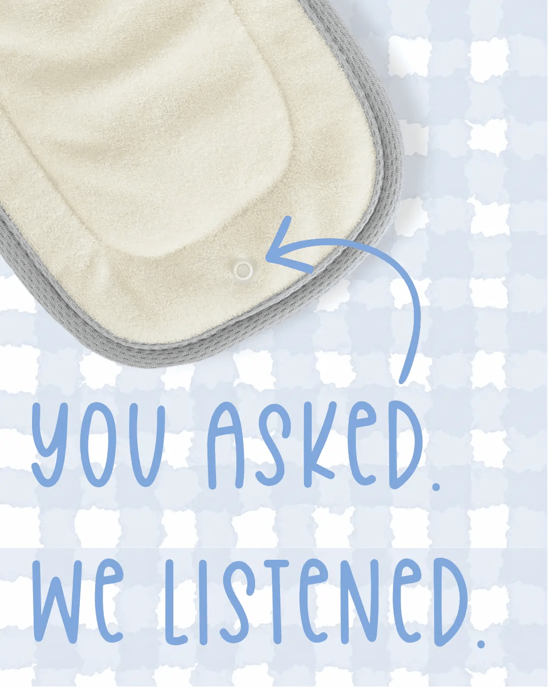 Texas Tushies One Size - 6 layer Natural Fiber Cloth Diaper Inserts with Snap - 