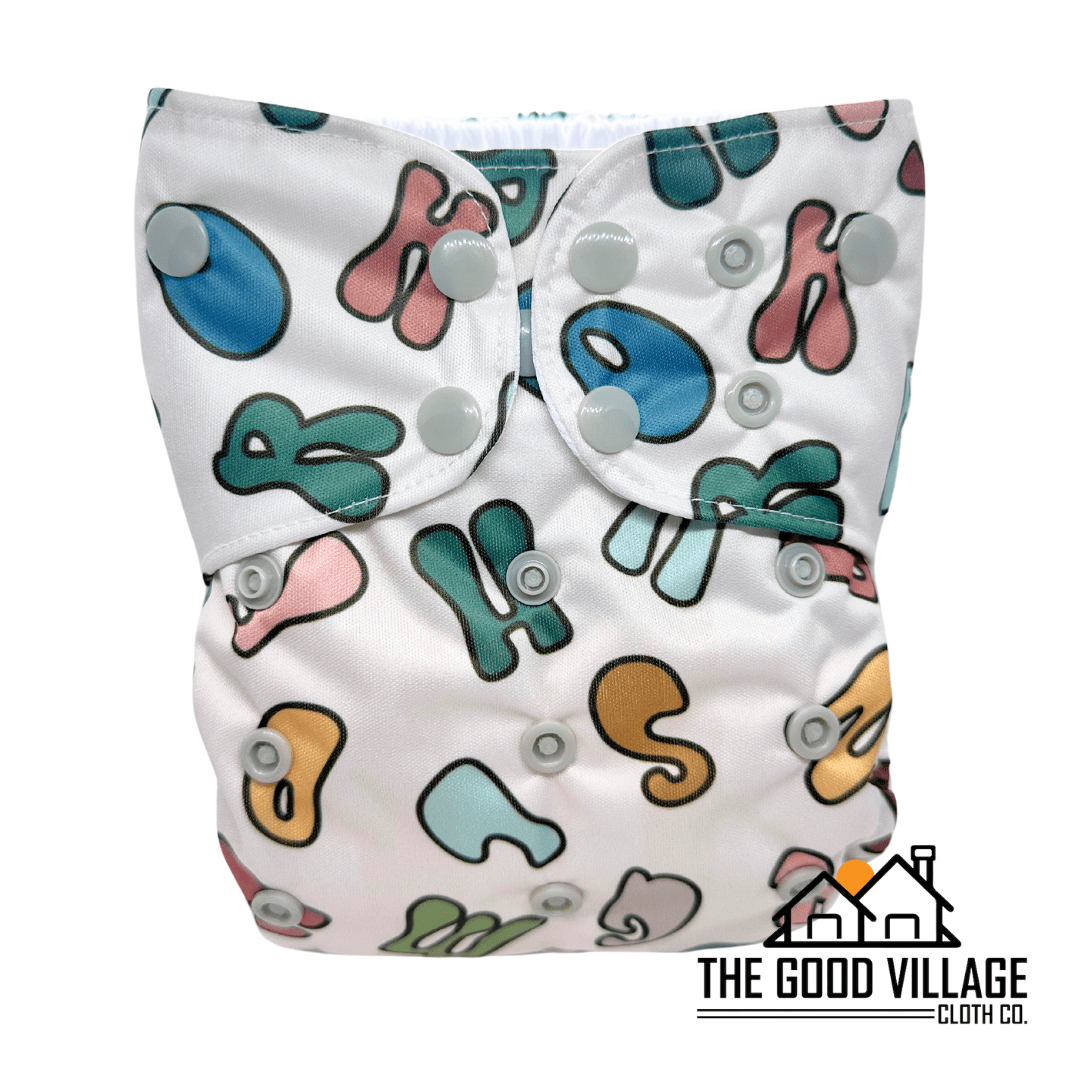The Good Village Cloth Co. One Size Pocket Diaper | Alpha - 