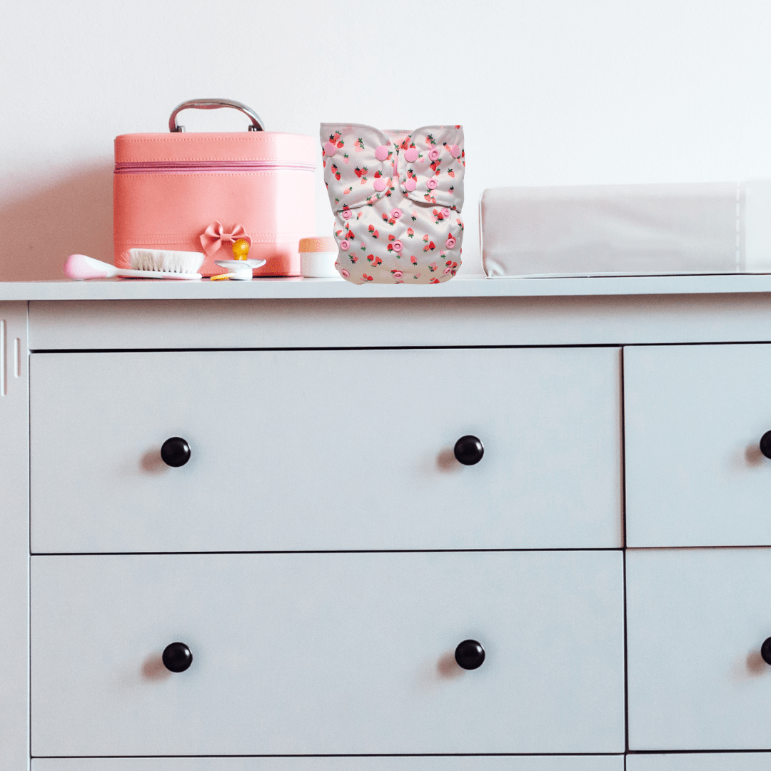 The Good Village Cloth Co. One Size Pocket Diaper | Berry Sweet - 