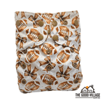 The Good Village Cloth Co. One Size Pocket Diaper - Gridiron Glam - 