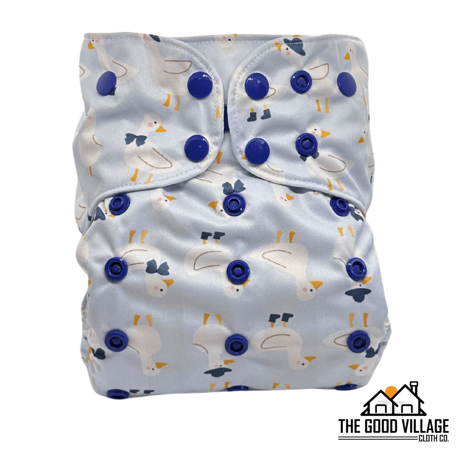 The Good Village Cloth Co. One Size Pocket Diaper - Silly Duck - 
