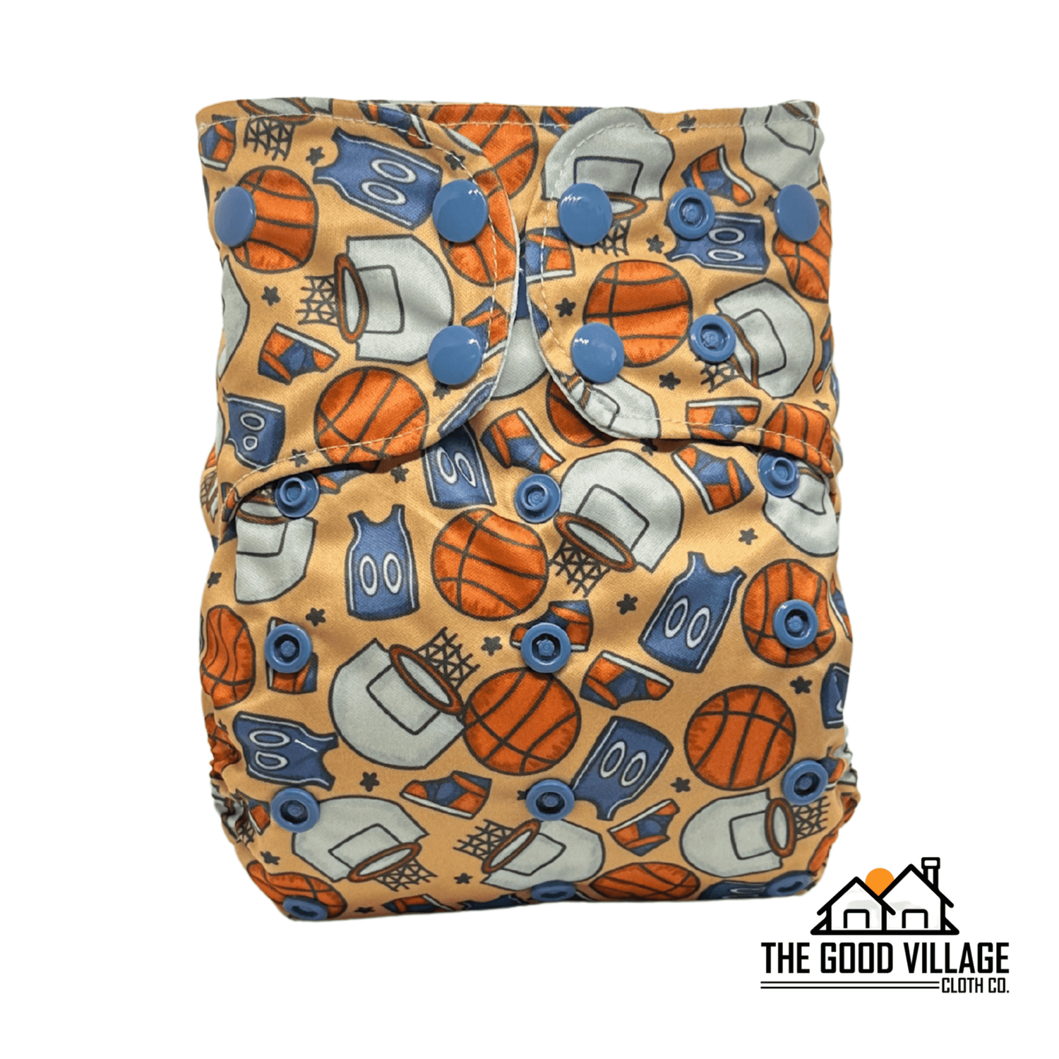 The Good Village Cloth Co. One Size Pocket Diaper - Slam Dunk - 