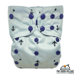 The Good Village Cloth Co. One Size Pocket Diaper | Starry Harbor - 