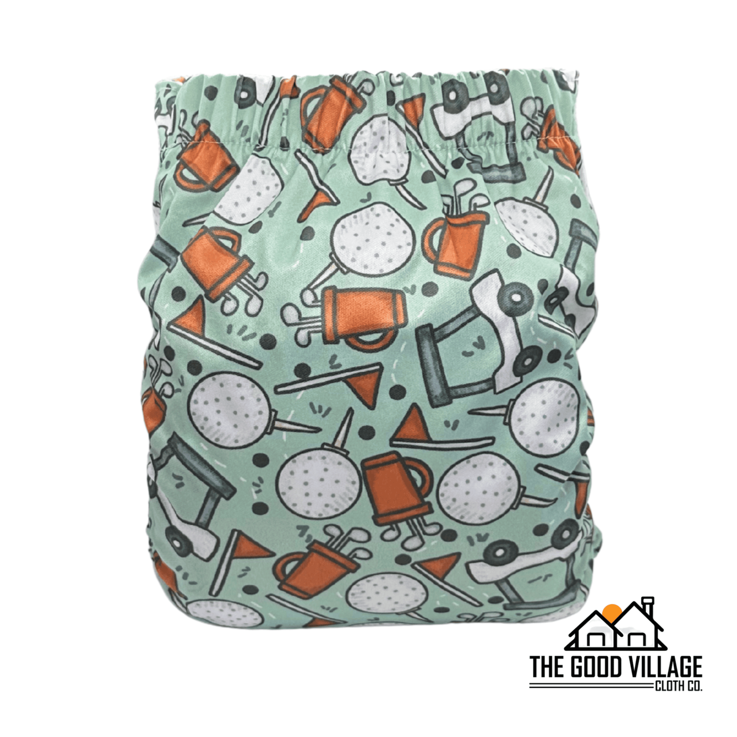 The Good Village Cloth Co. One Size Pocket Diaper - Tee Time - 