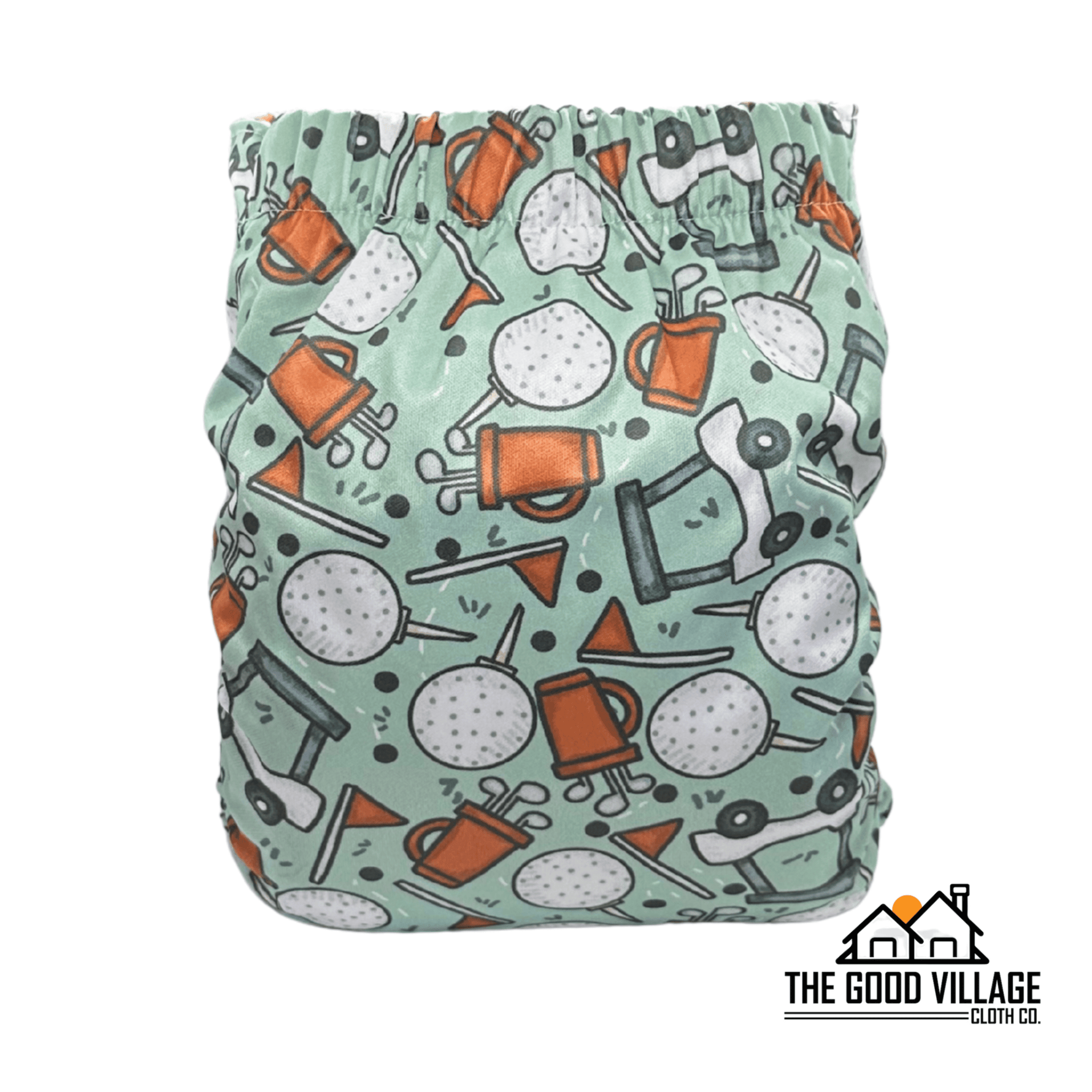 The Good Village Cloth Co. One Size Pocket Diaper - Tee Time - 