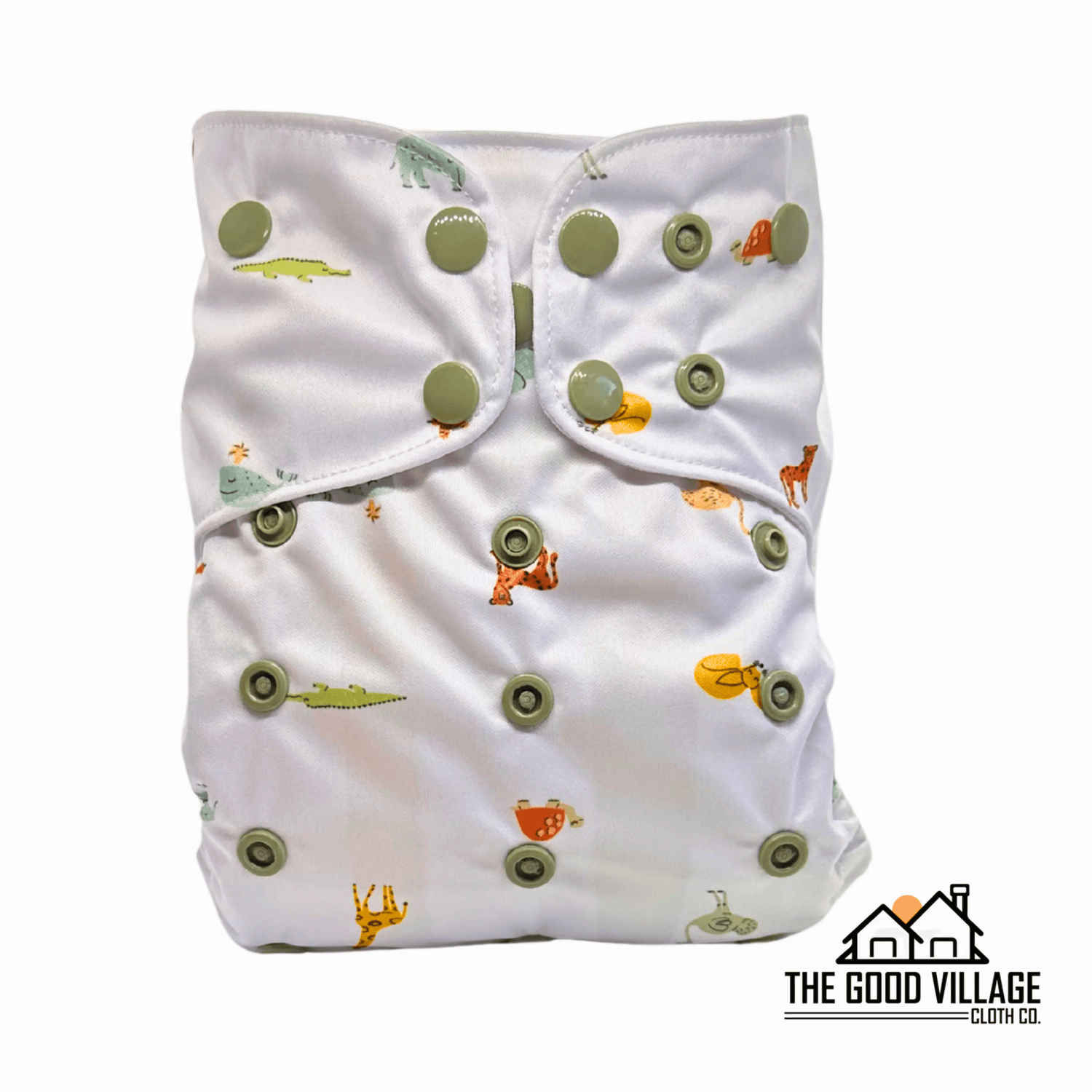 The Good Village Cloth Co. One Size Pocket Diaper - Wild Bunch - 