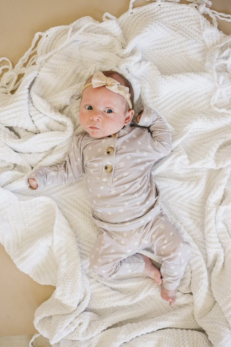 Little Joy Co. Oopsie Daisy 2Pc Bamboo Pajama Set For Kids Cozy Sleepwear - Everetts Place Boutique - 