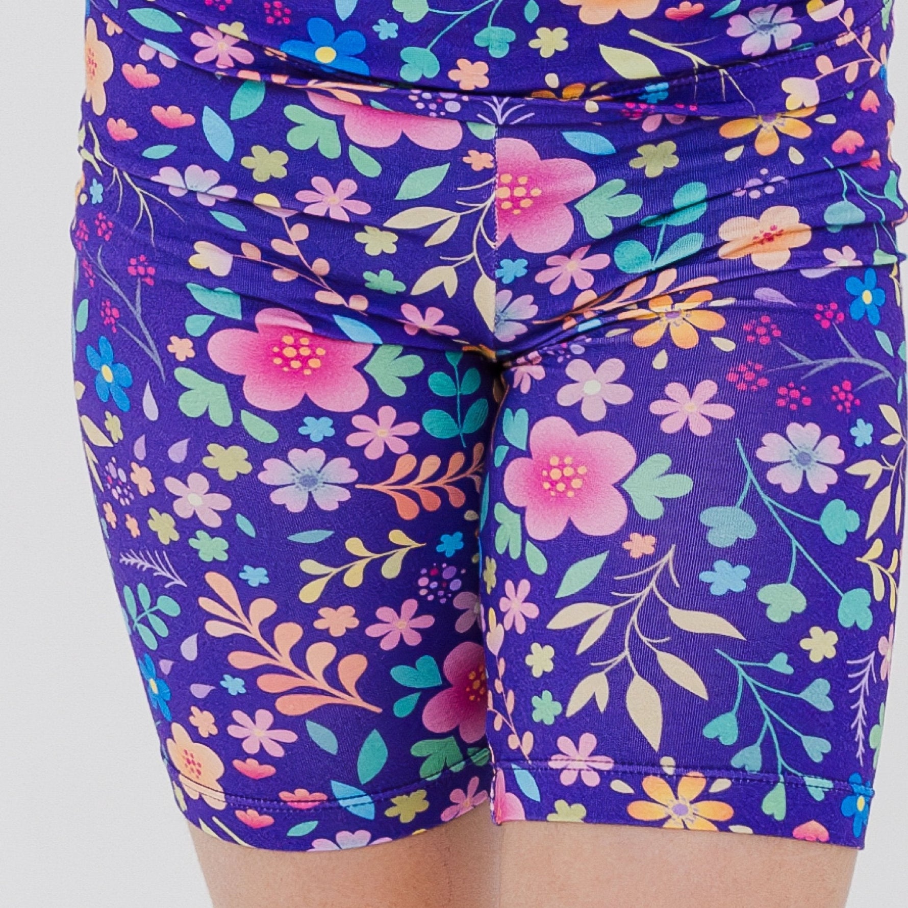 Bam & Stitch Orchid Gardens Bamboo Short Sleeve Pajamas | Floral Kids Set - 