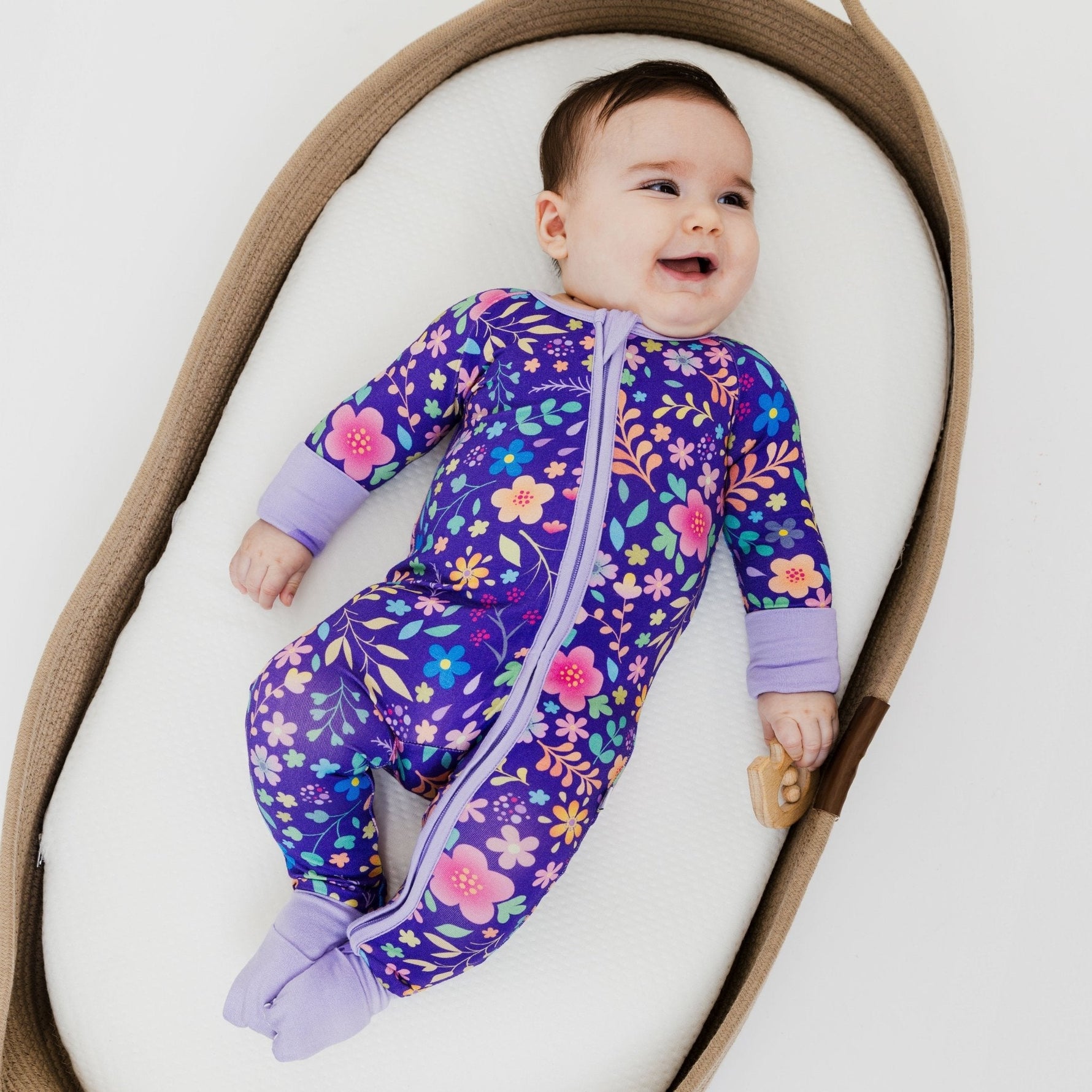 Bam & Stitch Orchid Gardens Convertible Romper - 