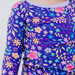 Bam & Stitch Orchid Gardens Long Sleeve Pajamas - 