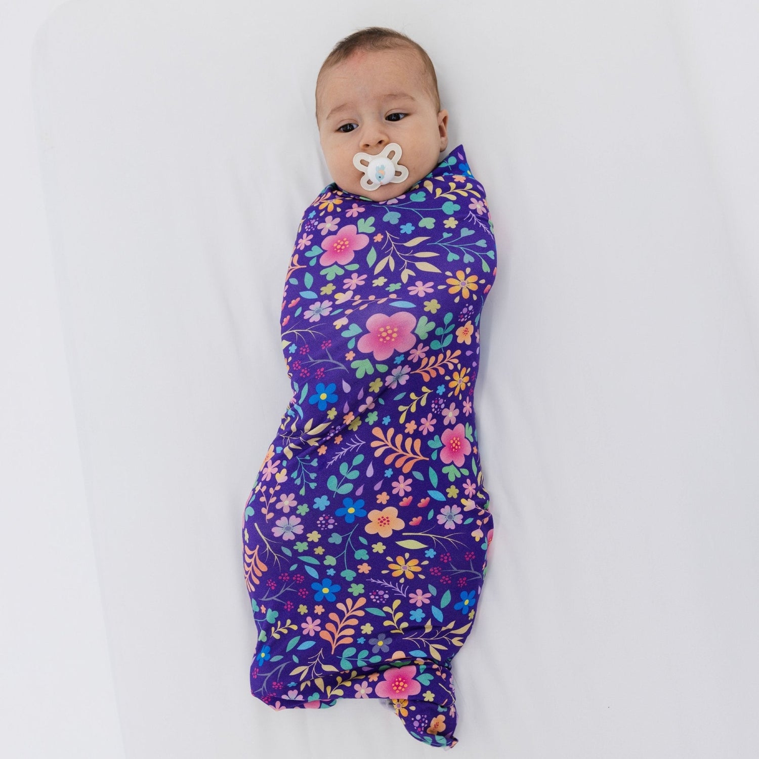 Bam & Stitch Orchid Gardens Swaddle - 