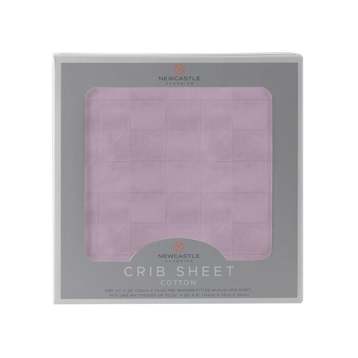 Orchid Lavender Cotton Crib Sheet - Pink, Linens | Everetts Place