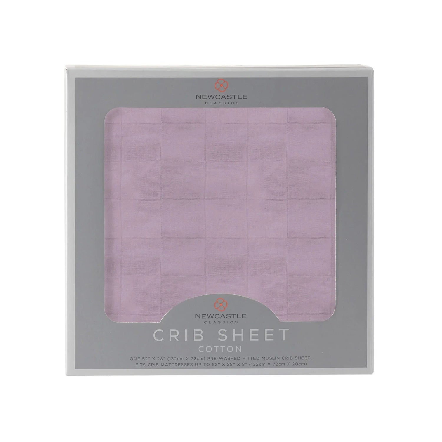 Newcastle Classics Orchid Lavender Cotton Crib SheetEveretts Place